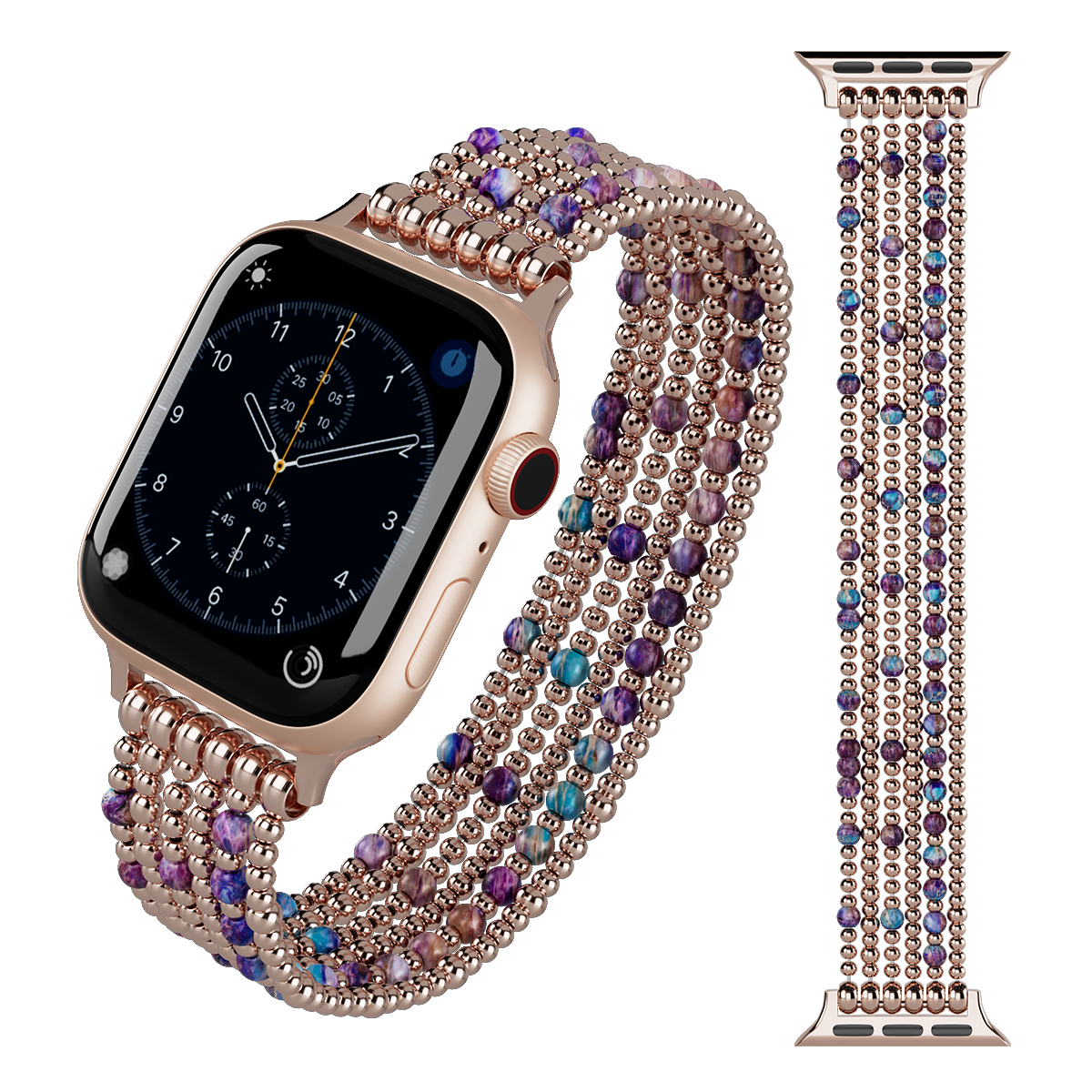 Artisanal Spring Jasper Stretchy Apple Watch Straps