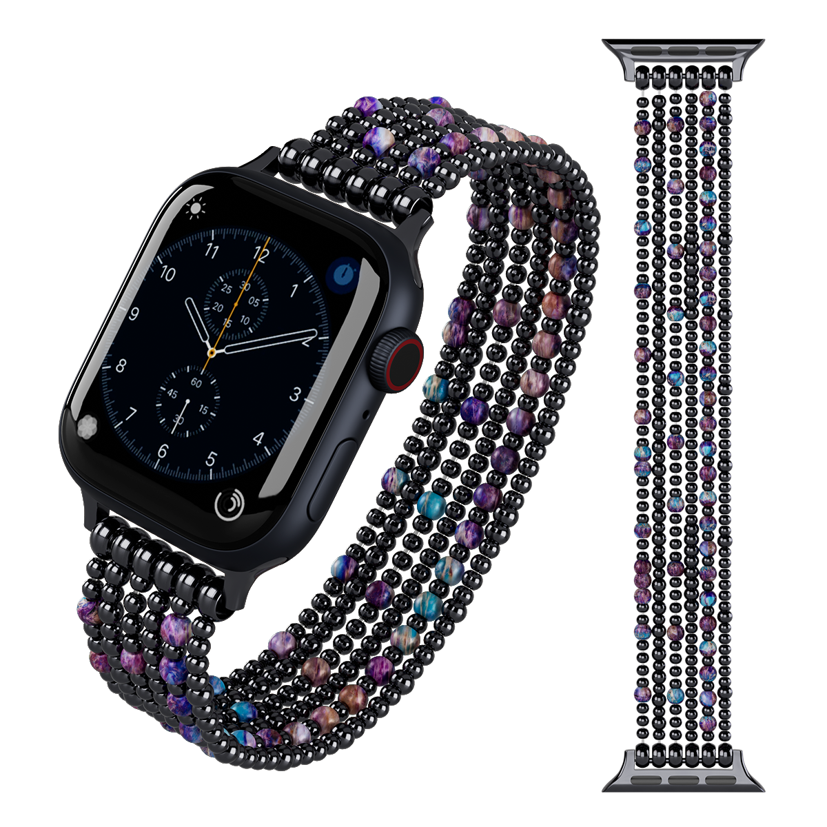 Artisanal Spring Jasper Stretchy Apple Watch Straps